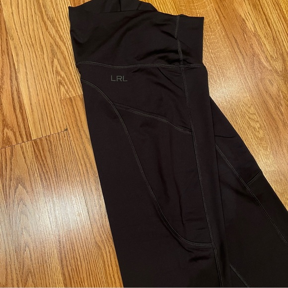 Lauren Ralph Lauren Black Leggings size S, side pockets. - Picture 2 of 12
